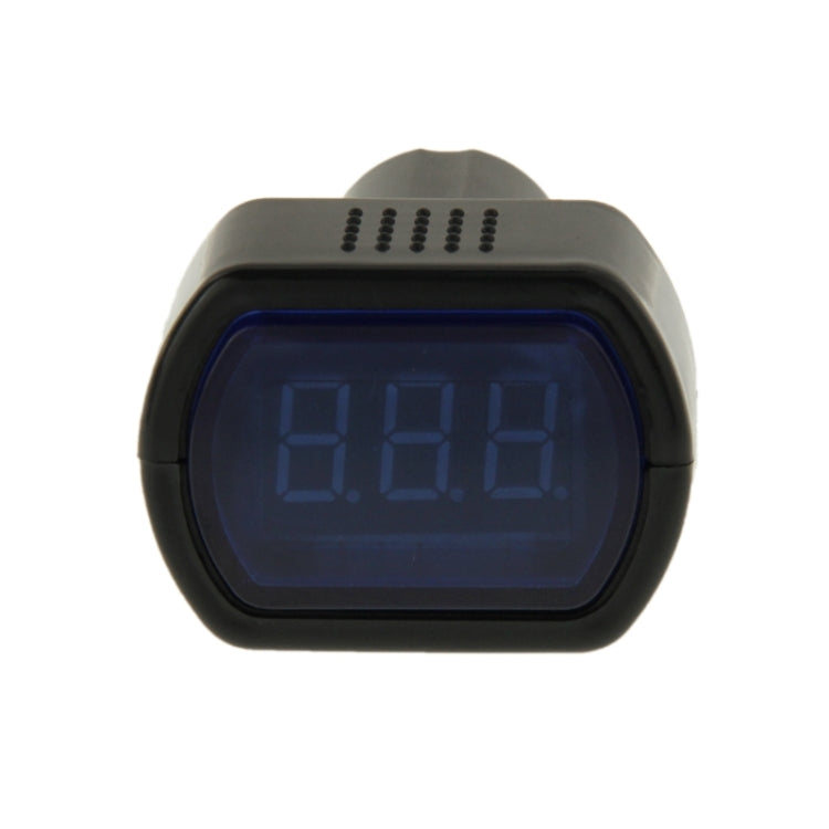 Mini LED voltmeter with large blue digital display window