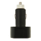 Mini LED voltmeter plug-in with black housing and silver threaded tip