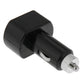 Mini LED voltmeter sensor plug with black body and silver ribbed connector