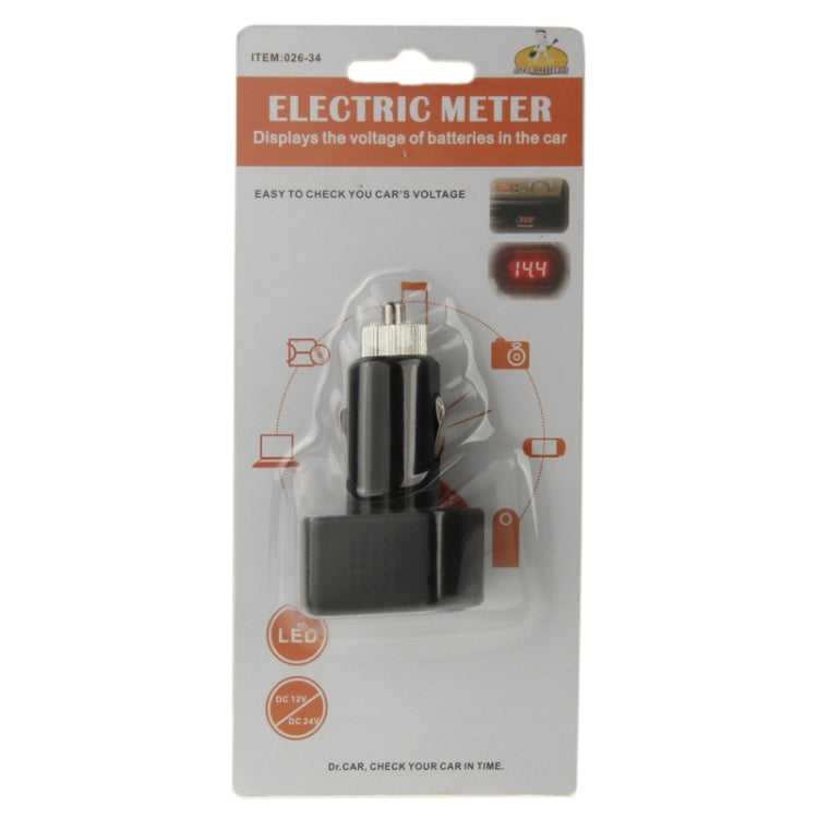 Mini LED voltmeter accessory kit in retail blister package