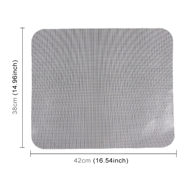 Gray mesh window sticker, 42cm x 38cm rectangle for car glass