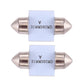 31mm LED bulb bases with silver metal caps and printed white label panels