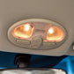 Car ceiling dome light with warm orange illumination