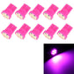 Pink T10 8-LED car signal bulbs, pink-purple LED light