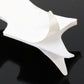 Close-up of silver 3D bat car sticker with raised wing edges