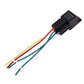 Black relay with 3-wire harness (red, yellow, green) and multi-pin connector plug