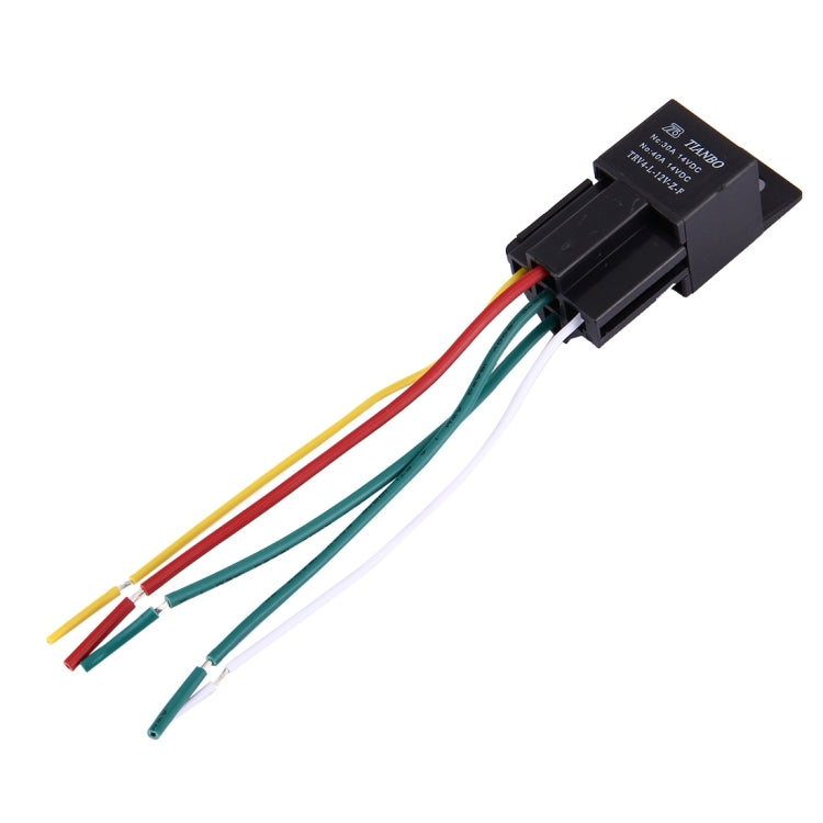 Black relay with 3-wire harness (red, yellow, green) and multi-pin connector plug
