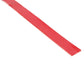 Double-sided adhesive tape strip, red translucent tape in a straight length