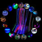 Multicolor flexible LED car strip light kit showing multiple colored glowing strips
