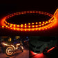 Flow style LED car strip lights, yellow glow, flexible waterproof strips