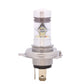 H4 LED headlight bulb with metal base and two electrical pins