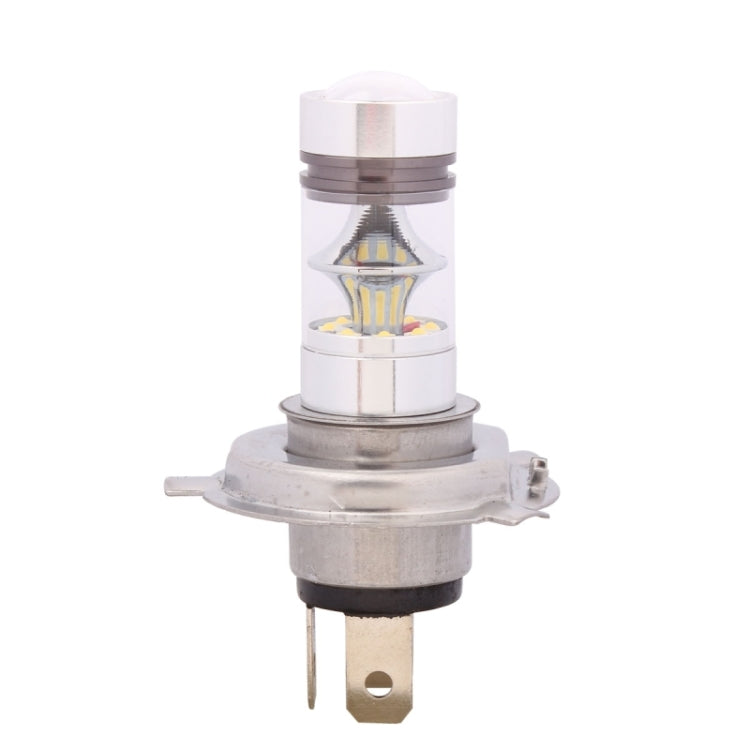 H4 LED headlight bulb with metal base and two electrical pins