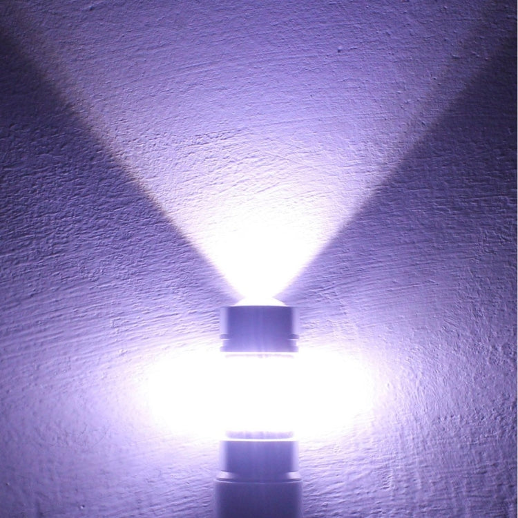 H11 LED fog light bulb emitting bright white light beam