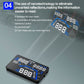 5.5-inch car GPS HUD display with bright blue digital speed and compass graphics