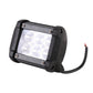 Black LED 6-chip floodlight with rear wiring cable and side mounting holes