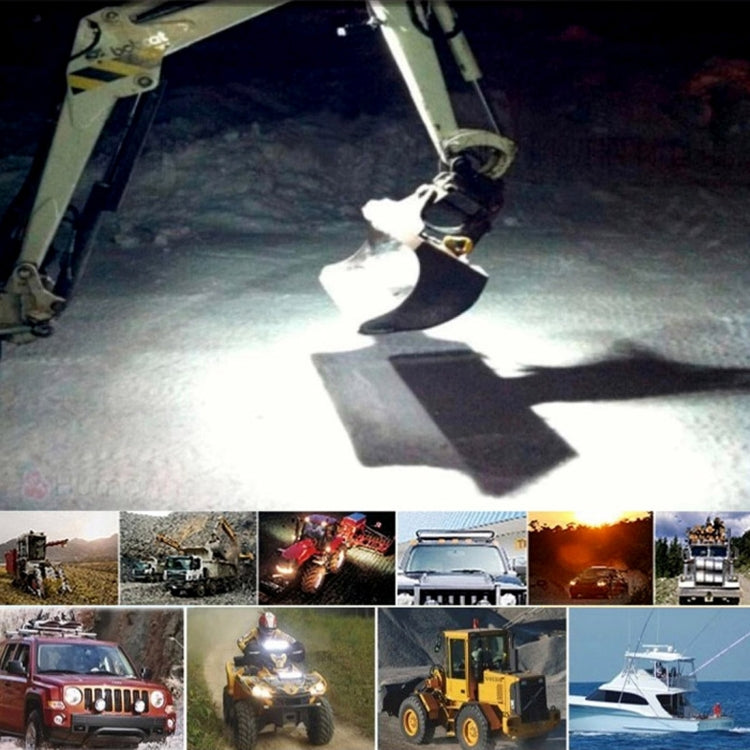 6-LED white light waterproof floodlight casting a bright beam