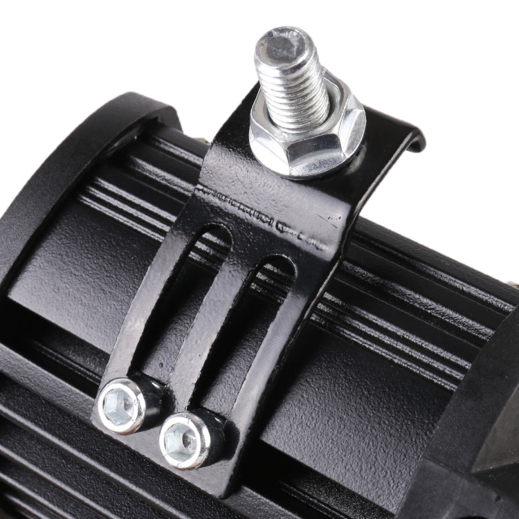 LED floodlight heat-sink body with mounting bracket and threaded stud