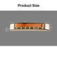 Solar LED anti-collision decorative light bar, clear lens with visible LED cells, 9cm x 3cm