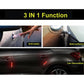 Solar LED anti-collision decorative light bar mounted on car, with red and blue flashing LEDs