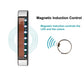 Vertical solar LED anti-collision decorative light with glowing LEDs and magnetic inductive ring