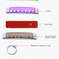 Solar LED decorative light bar kit with magnetic inductive ring and touch-release design