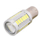 LED 1156 car brake/steering bulb, silver metal base with SMD LED light panel