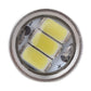 LED 1156 bulb close-up showing inner SMD chips beneath the clear lens
