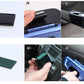 Mini car storage bin shown with hand holding and panel-mounted placement