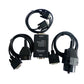 Diagnostic interface cable set with adapters and RS232 module for vehicle use
