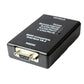 Black RS232 diagnostic interface box with 9-pin D-Sub connector