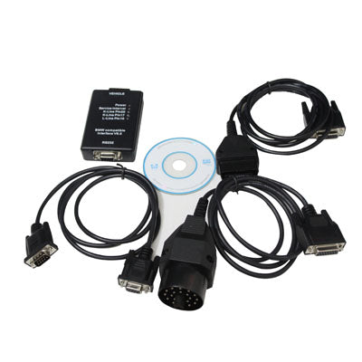 Diagnostic kit with multiple adapters, cable set, and installation CD