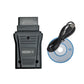 OBDII Nissan-14 adapter with cable and blue software CD, black case