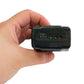 Hand-held OBDII diagnostic interface with small top port and three LEDs