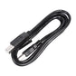 USB to OBD diagnostic cable with black connectors and bundled cord