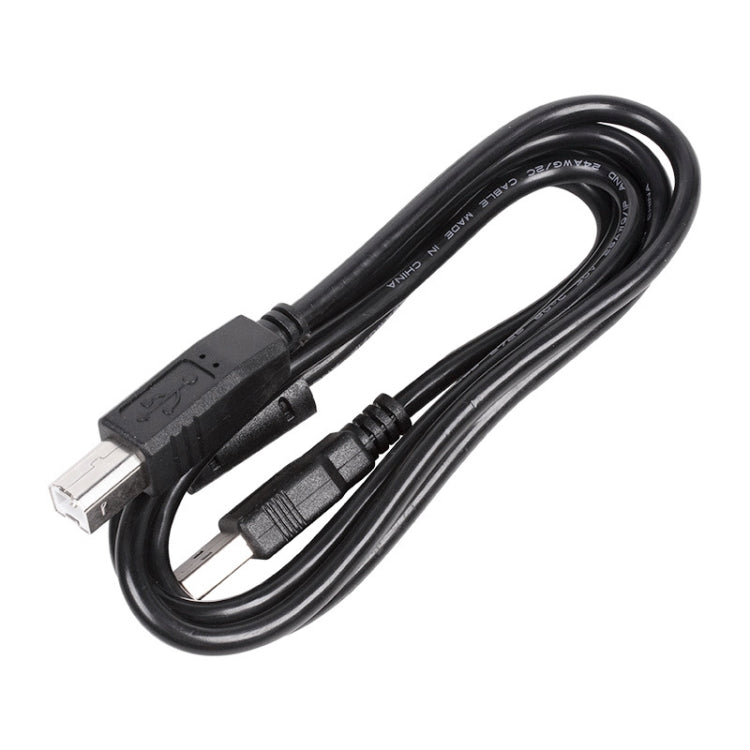 USB to OBD diagnostic cable with black connectors and bundled cord