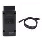 Black OBD diagnostic interface tool with USB cable included