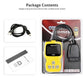 OBDMATE OM500 code reader kit with handheld device, cables, and instruction card