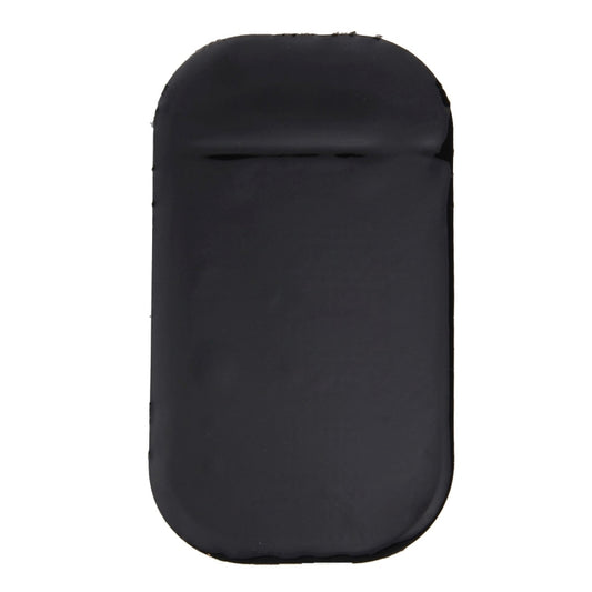 Black anti-slip sticky car mat pad with smooth back and rounded edge