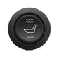Black circular heating switch with white arrow and wavy line icons