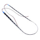 Waterproof flexible LED strip light with wires, dark strip, 60cm length