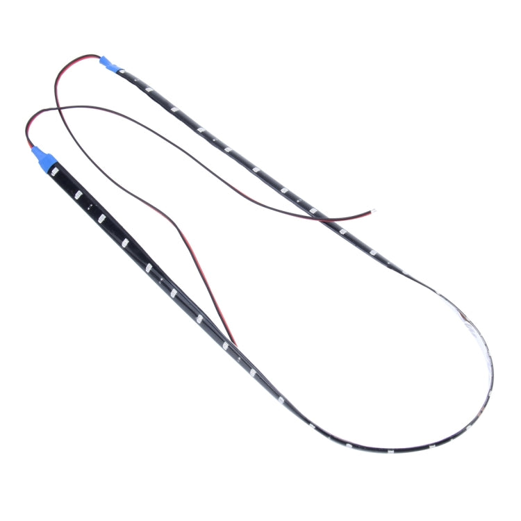 Waterproof flexible LED strip light with wires, dark strip, 60cm length