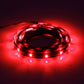 Waterproof flexible LED strip light, red glow, coiled design, 60cm