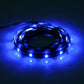 Flexible waterproof LED strip light, 90cm, blue glowing ribbon with bright LED segments