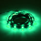 Flexible waterproof LED strip light, 90cm, green glowing ribbon with bright LED segments
