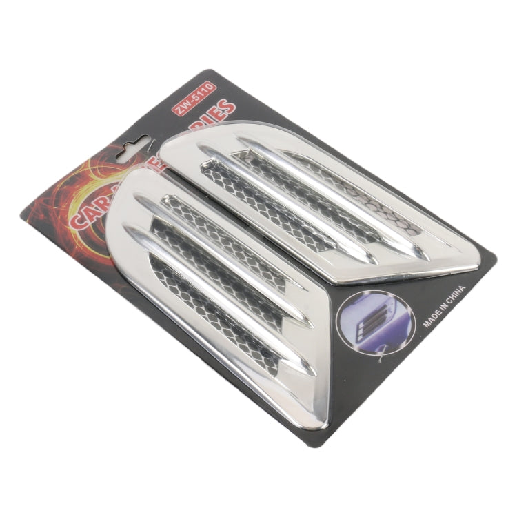 Car vent grille decoration sticker pair in retail blister packaging