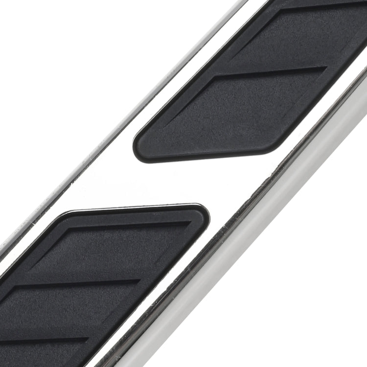 Close-up of black textured car vent grille decal with silver edging