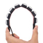 Flexible snake LED daytime running light strip bent into a circular shape by hands