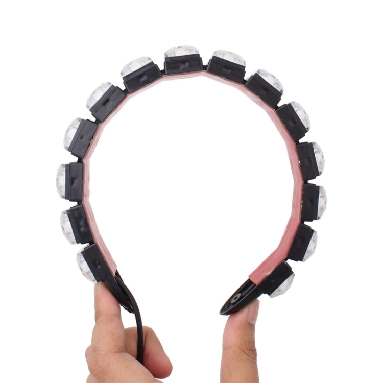 Flexible LED light strips bent into a circular shape, showing multiple square LED modules
