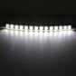 Powered LED strip showing bright white daytime running lights across the length