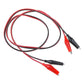 Alligator test lead cable set with red and black wires and clip probes
